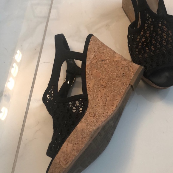 Black crochet wedges - Picture 2 of 6